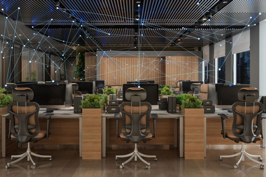 cloud computing team modern office